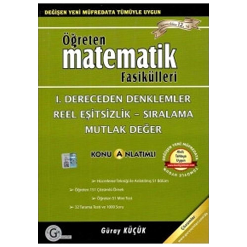 GÜR | ÖĞRETEN 1.DERECEDEN DENKLEMLER - 2024
