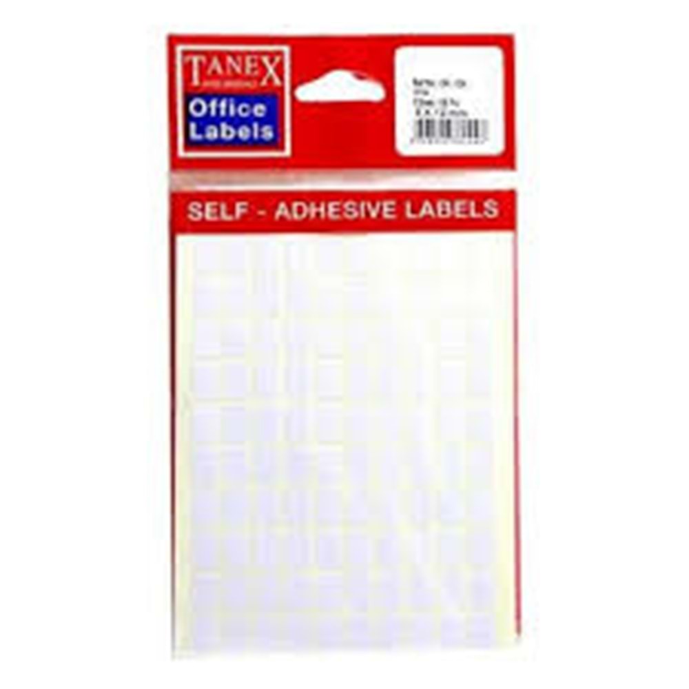 TANEX | STD OFC-111 19*23 MM BEYAZ OFİS ETİKETİ 10 AD.