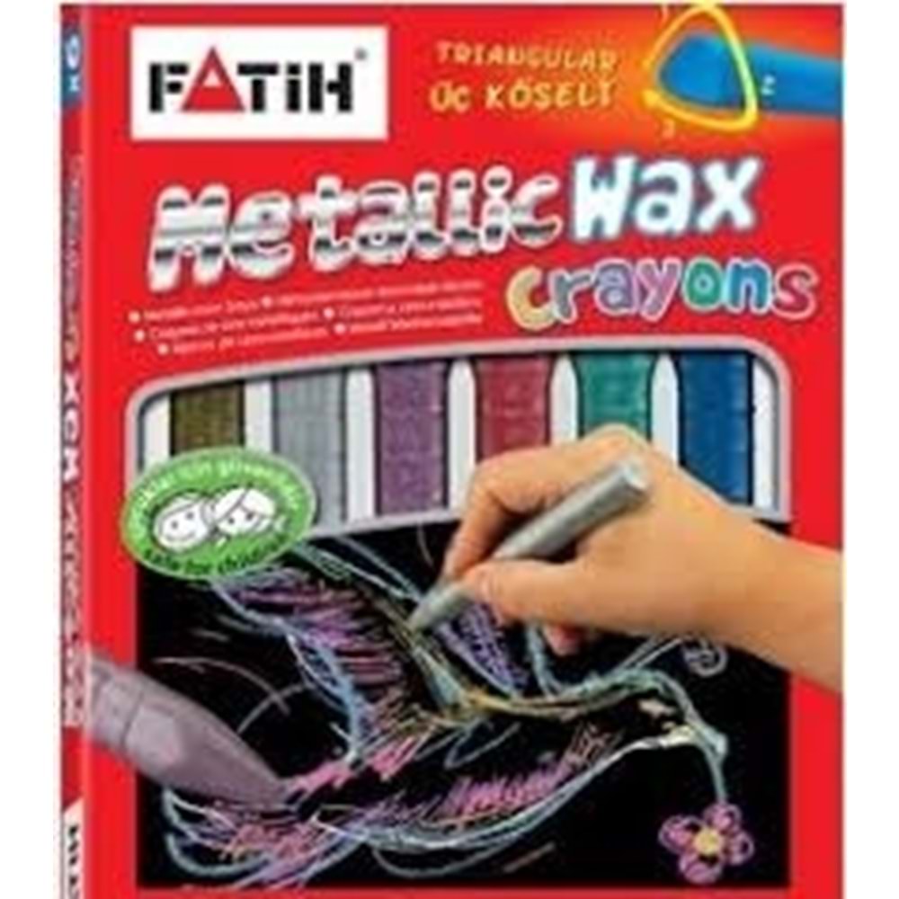 FATİH | METALLIC WAX CRAYON 6 RENK JUMBO