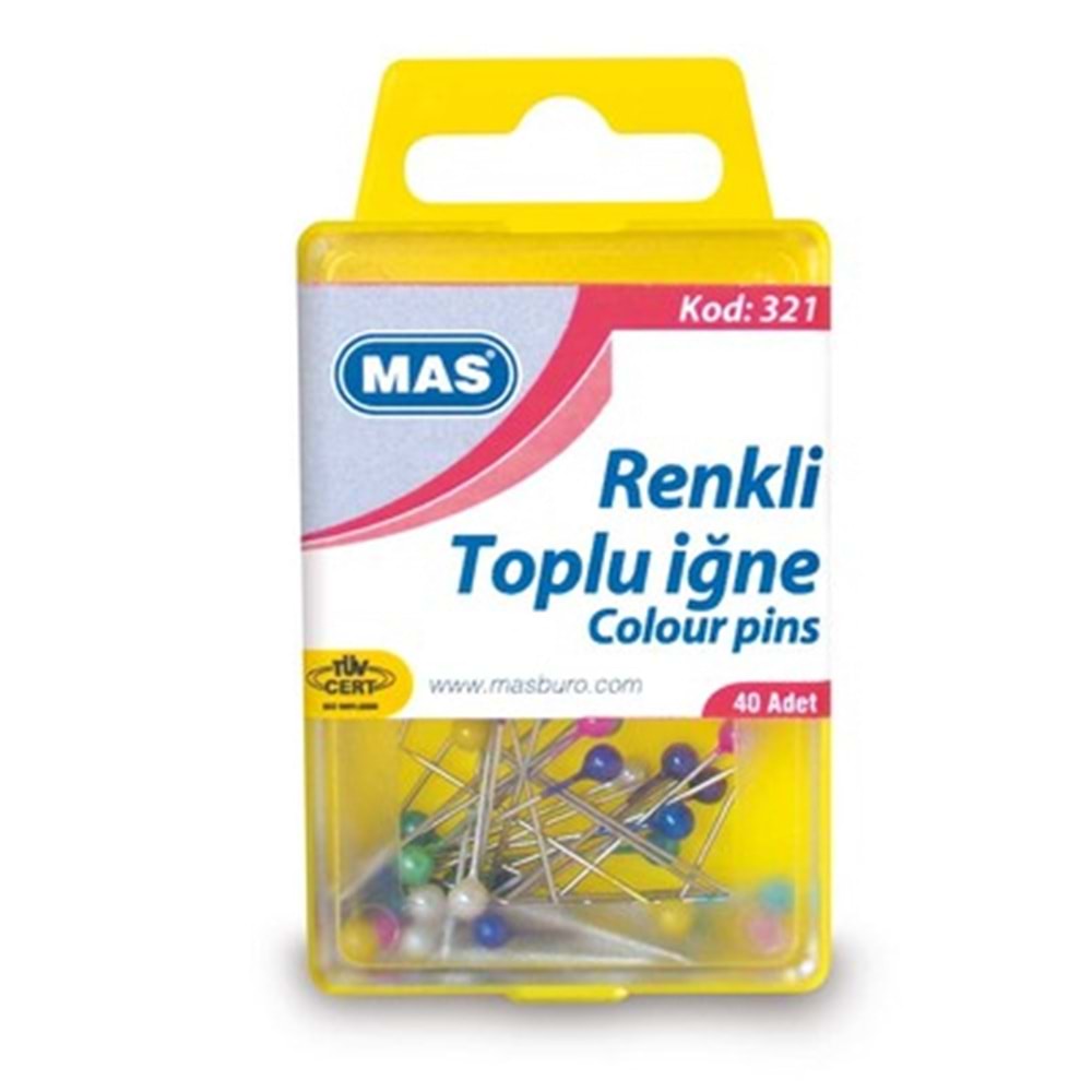 MAS | RENKLİ TOPLU İĞNE 321
