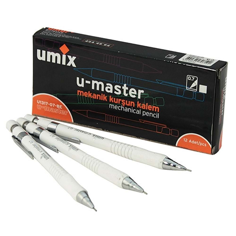 UMİX | 0.7 U-MASTER UÇLU KALEM BEYAZ