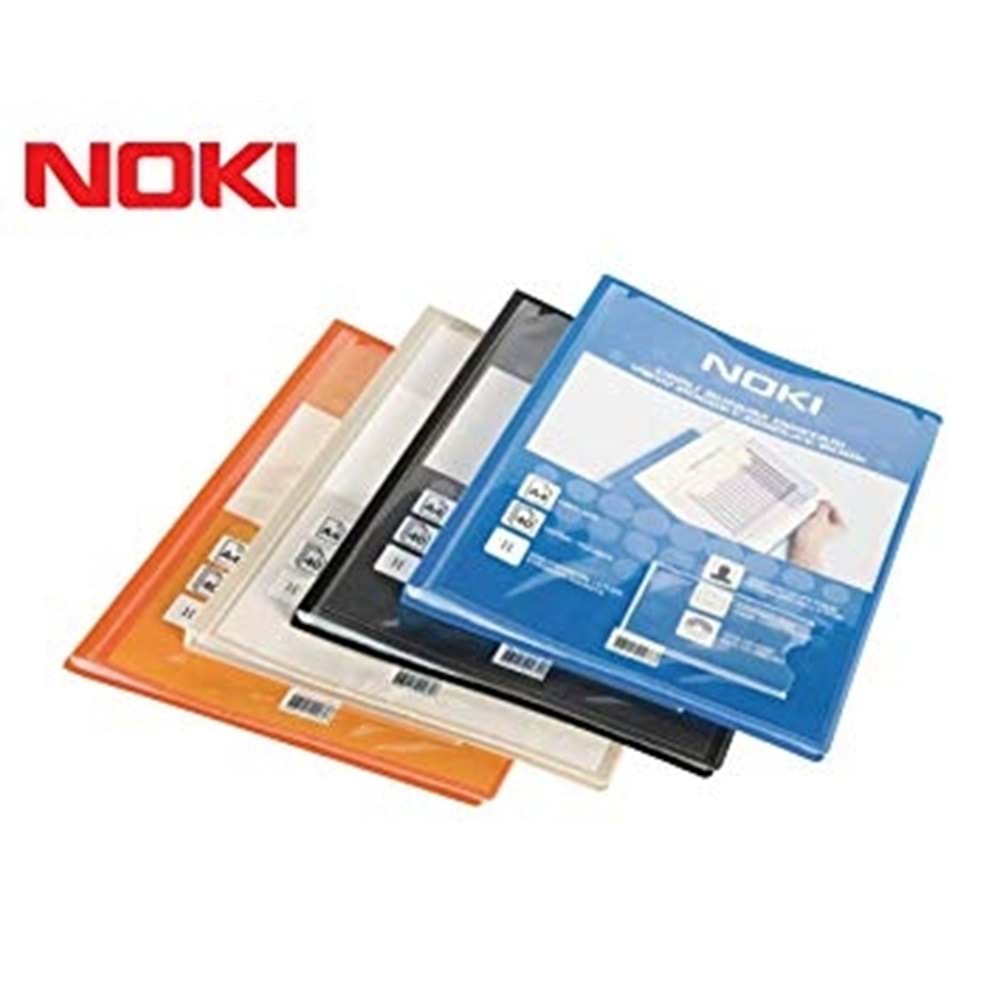 NOKI | SUNUM DOSYASI CEPLİ 30 YAPRAK SİYAH