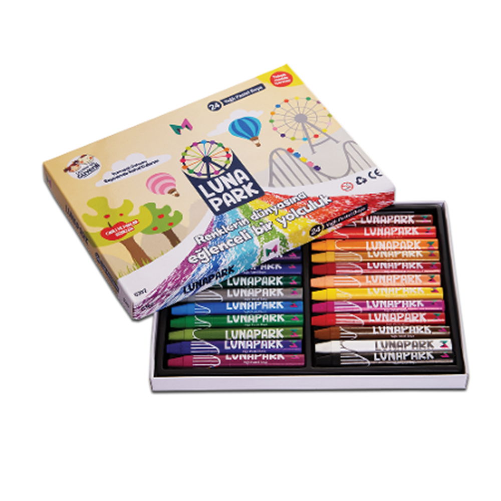 MASAÜSTÜ | LUNAPARK 24 LÜ PASTEL BOYA NO:5302
