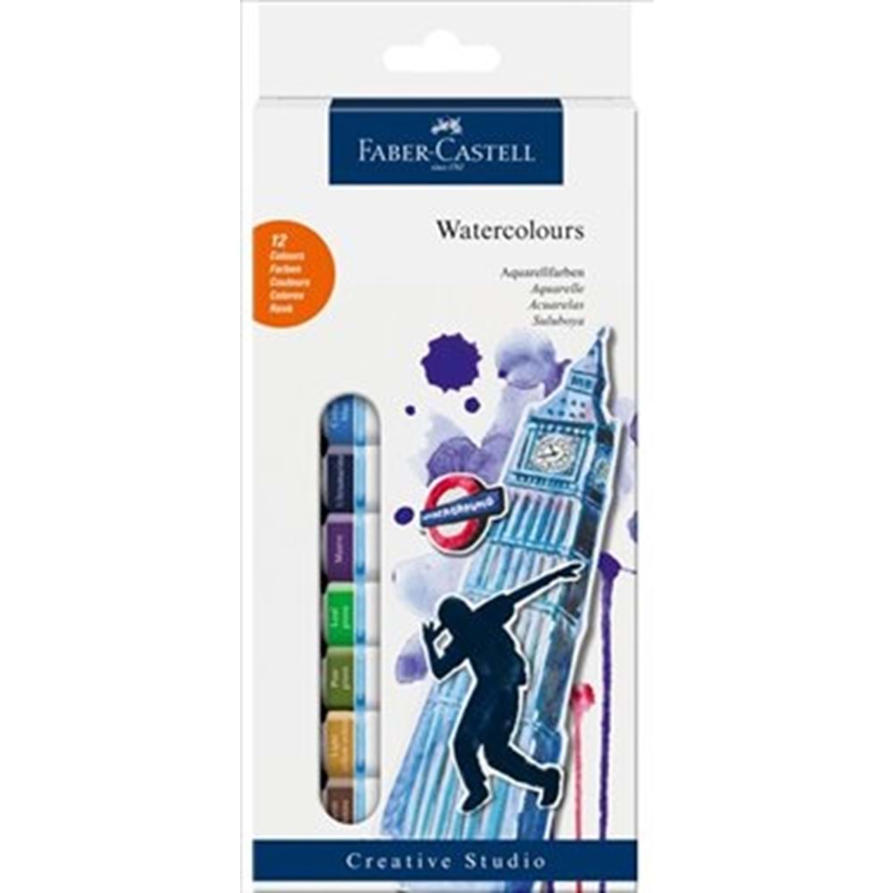 FABERCASTELL | TÜP SULU BOYA 12 RENK