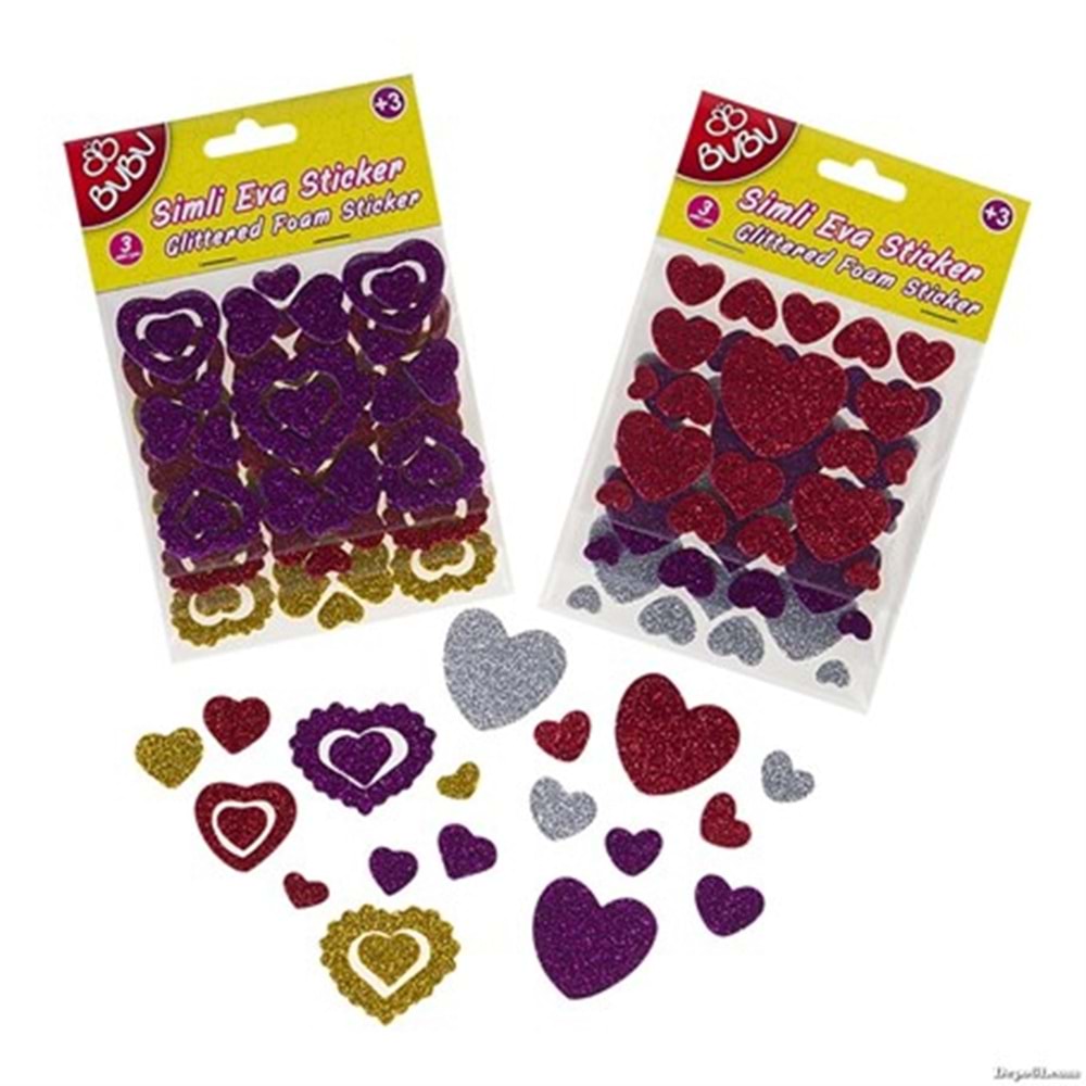 BU-BU | BU-BU00086 SİMLİ EVA STİCKER 3 PARÇA