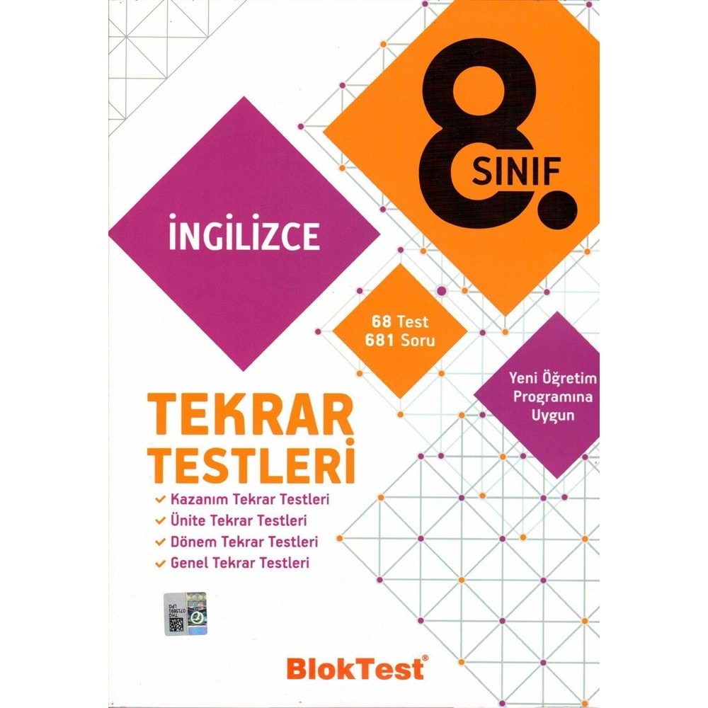 BLOKTEST | 8. SINIF(LGS) İNGİLİZCE TEKRAR TESTLERİ - 2020