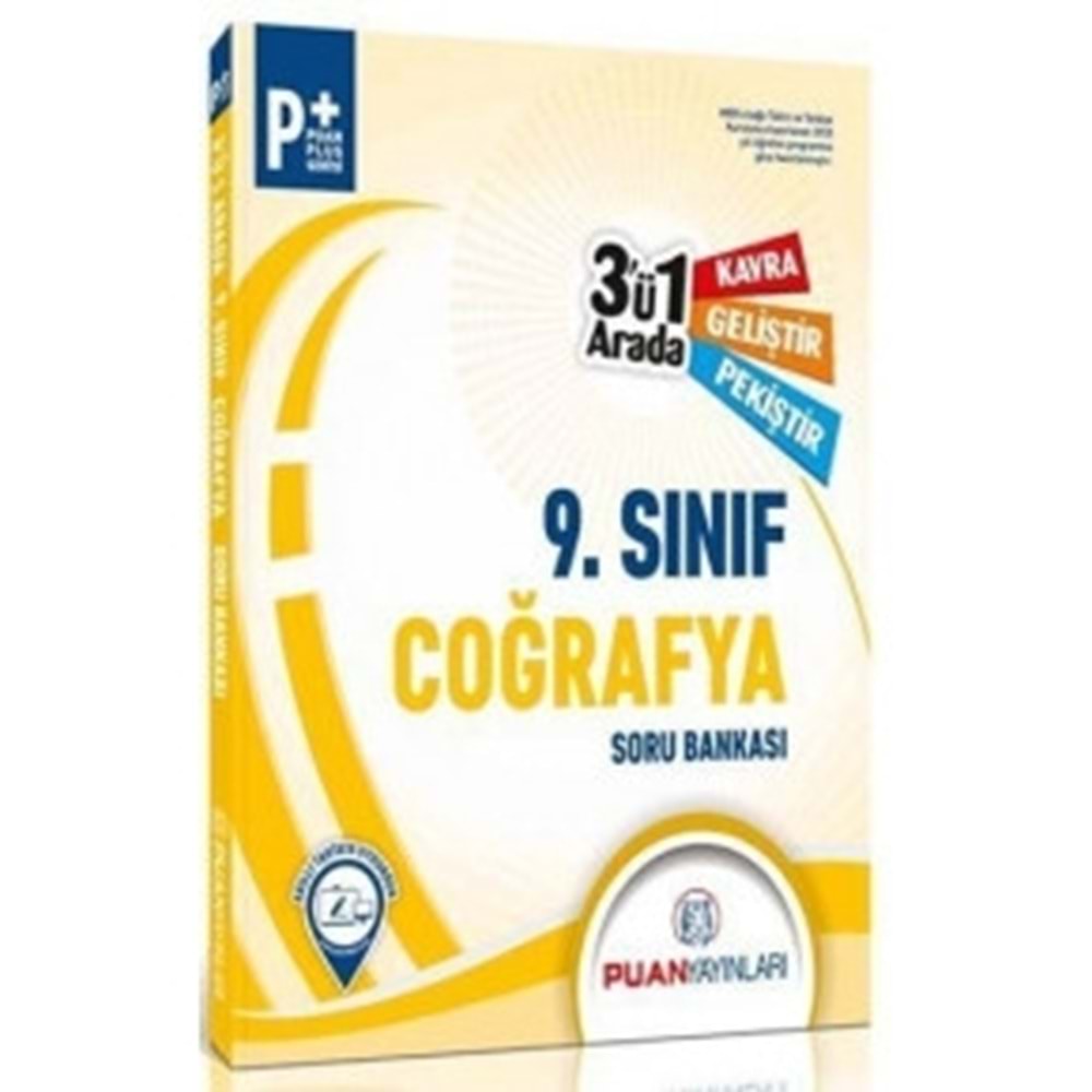 PUAN | 9.SINIF COĞRAFYA 3'Ü 1 ARADA SORU BANKASI - 2023