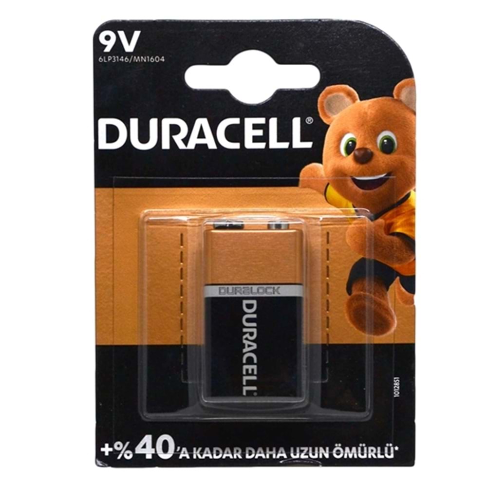 DURACELL | ALKALİN PİL 9 VOLT