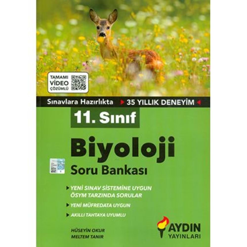 AYDIN | 11. SINIF BİYOLOJİ SORU BANKASI - 2021