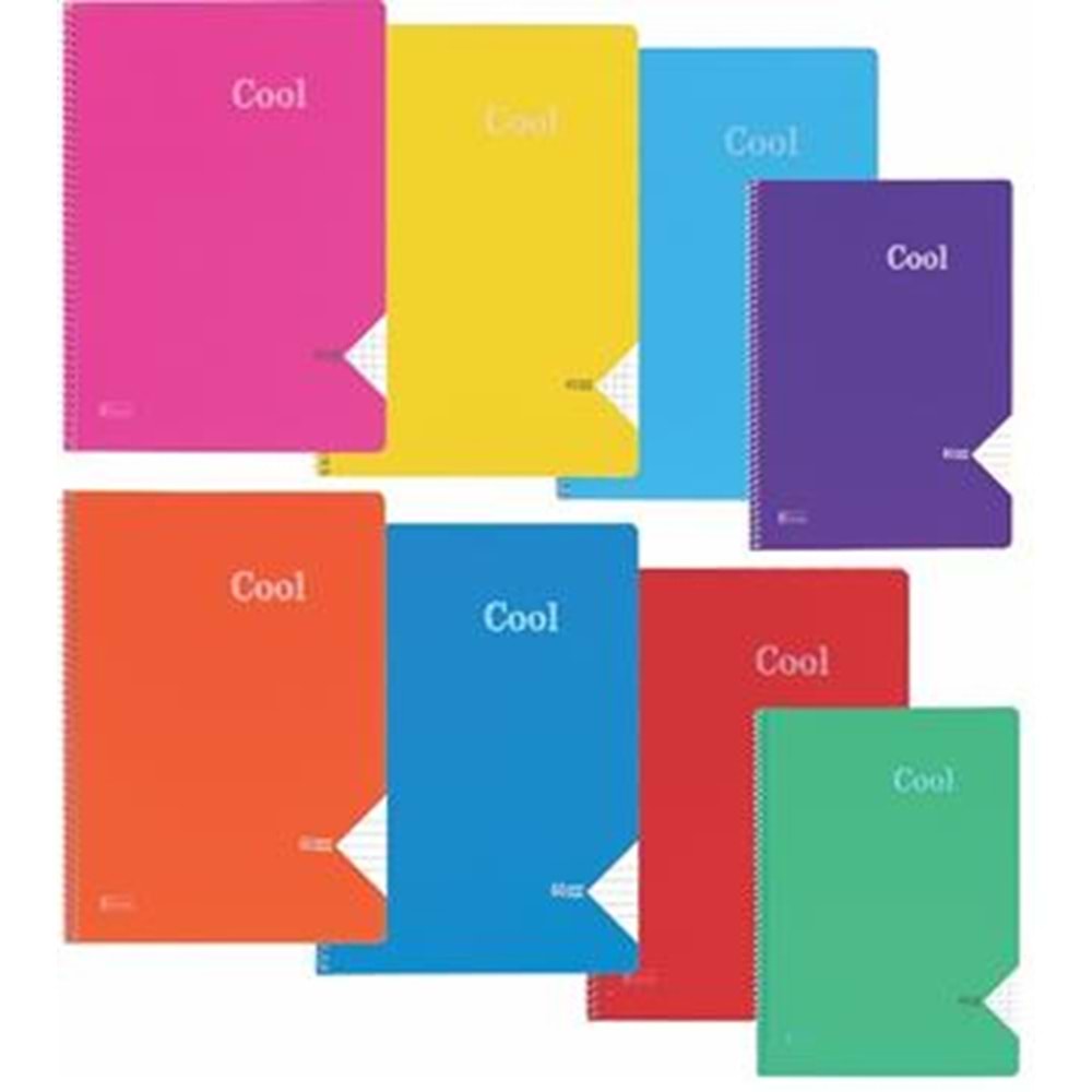 KESKİNCOLOR | A4 40 YP.ÇIZGILI PP KP.SPIRALLI COOL DEFTE 321591-99