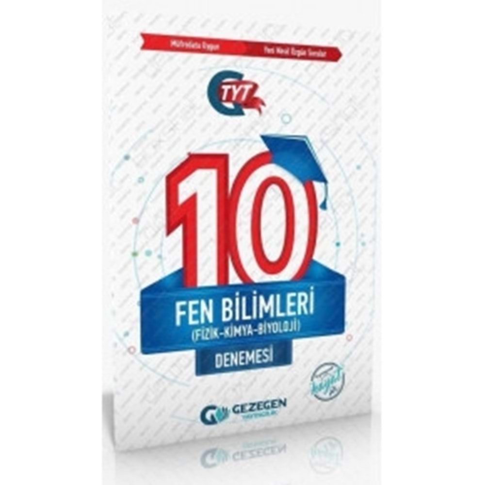 GEZEGEN | TYT FEN BİLİMLERİ (FİZ-KİM-BİY) 10' LU - 2021