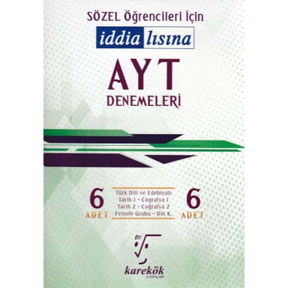 KAREKÖK | AYT İDDİALISINA SÖZEL DENEME 2.OTURUM - 2022