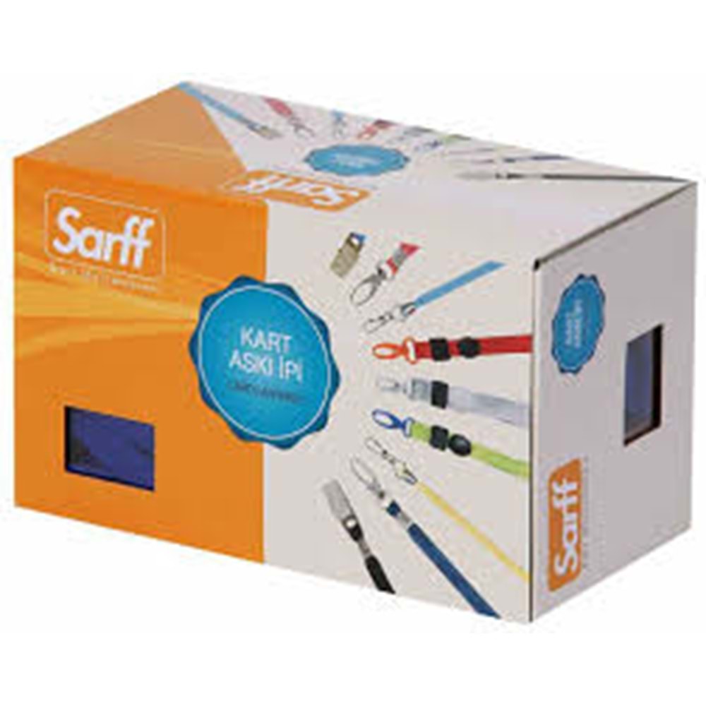 SARFF | KARTY ASKI İPİ METAL KLİPS KANCA BEYAZ