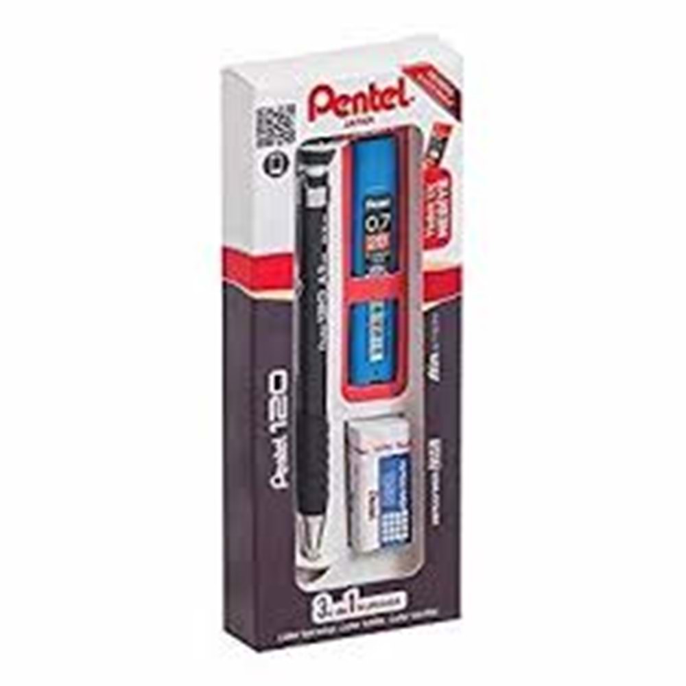 PENTEL | A317-3AS 0.7 VERSATİL KALEM SETİ SİLGİ-UÇ-KALEM