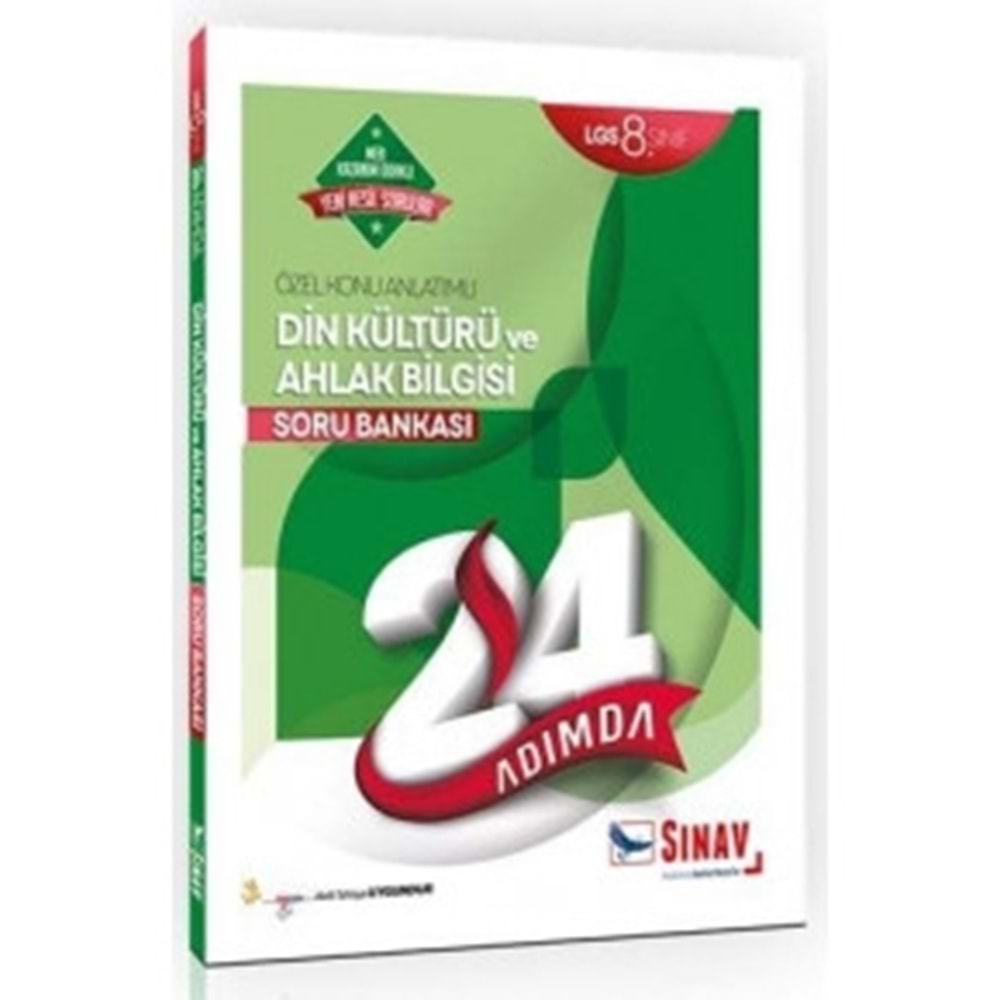 SINAV | 8. SINIF 24 ADIMDA DİN KÜLTÜRÜ ve AHLAK BİLGİSİ SORU BANKASI - 2022