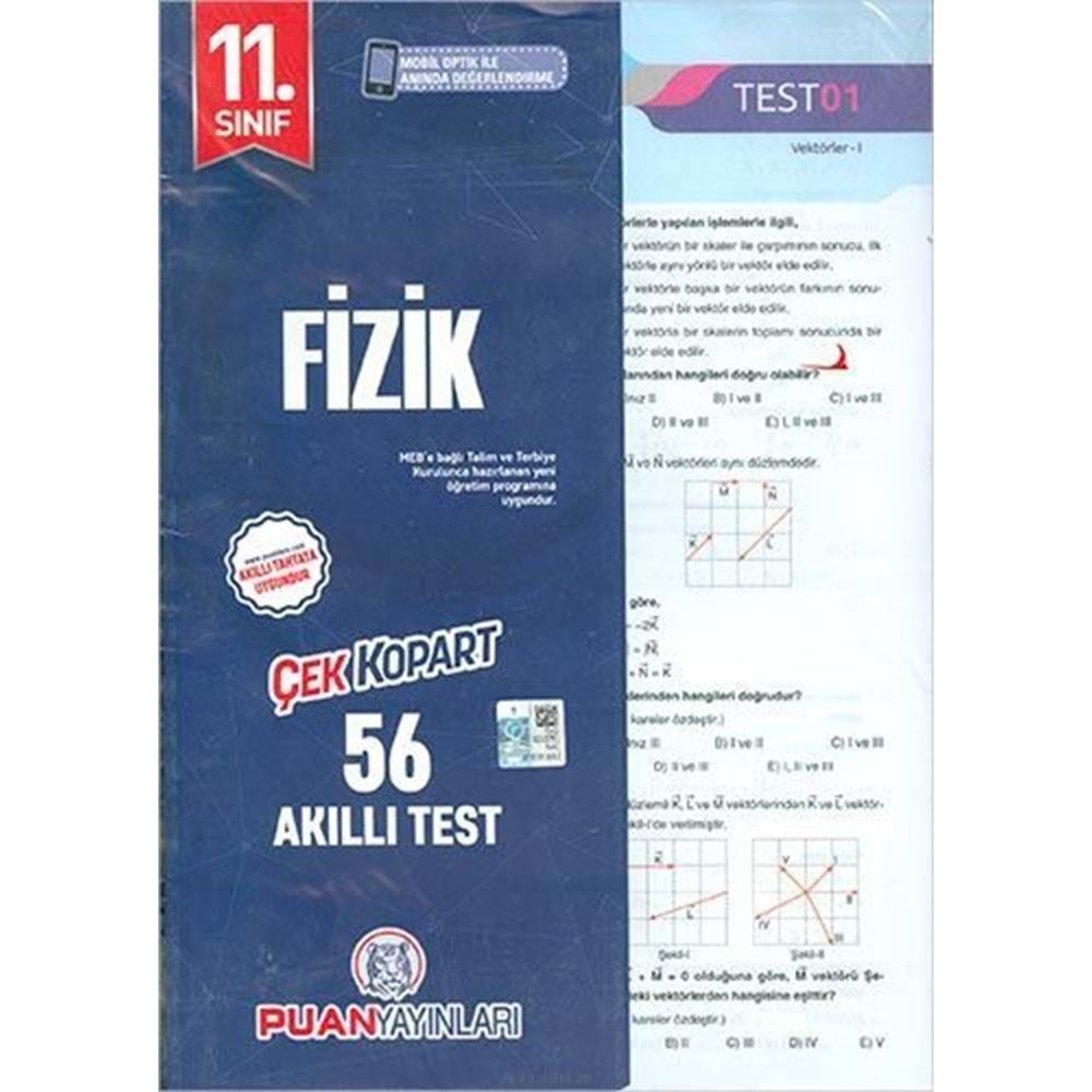 PUAN | 11.SINIF FİZİK ÇEK KOPART YAPRAK TEST - 2022