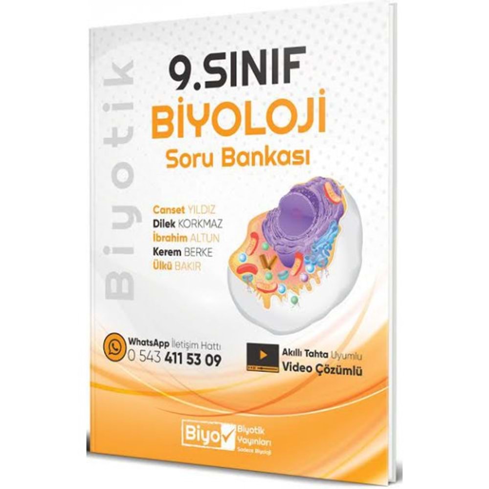 BİYOTİK | 9.SINIF BİYOLOJİ SORU BANKASI - 2024