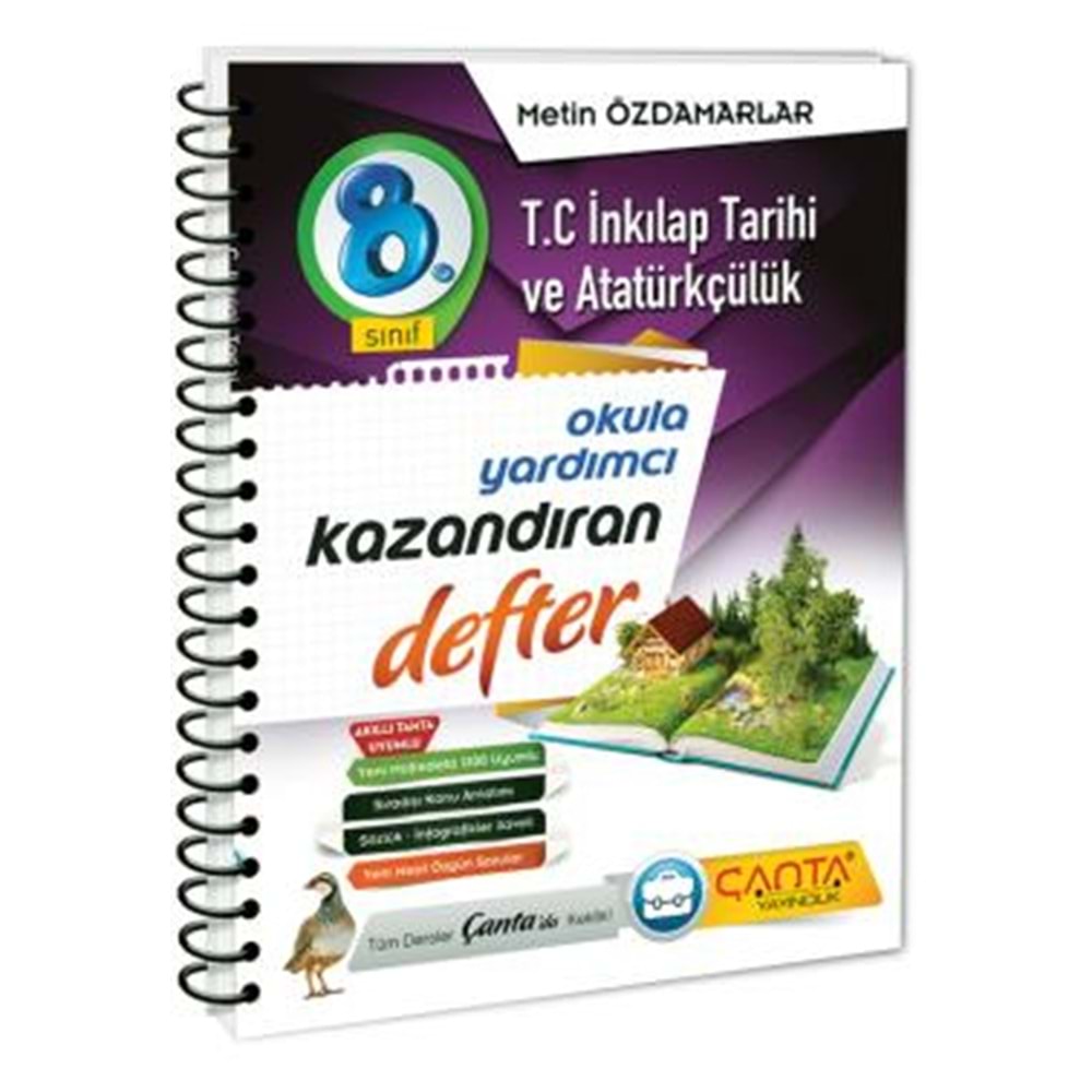 ÇANTA | 8. SINIF KAZANDIRAN DEF. TC. İNK. TAR. - 2021