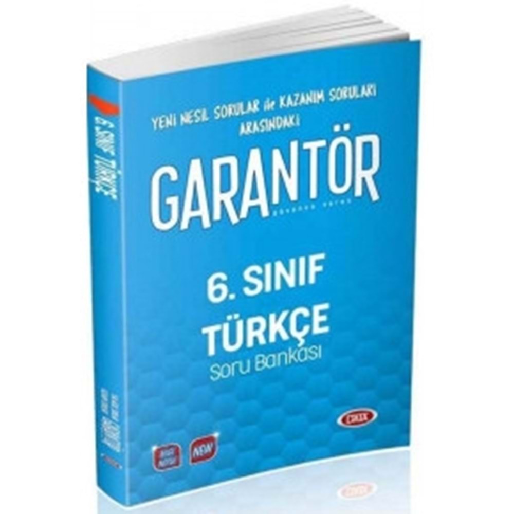 DATA | 6.SINIF GARANTÖR TÜRKÇE SORU BANKASI - 2020