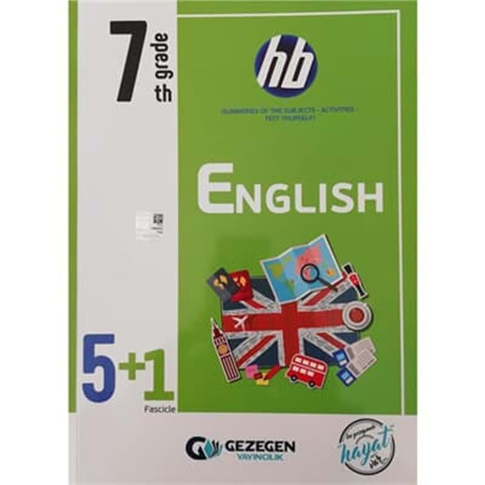 GEZEGEN | 7.SINIF İNGİLİZCE HB - HEPSİ BURADA (5+1 FASİKÜL) - 2022