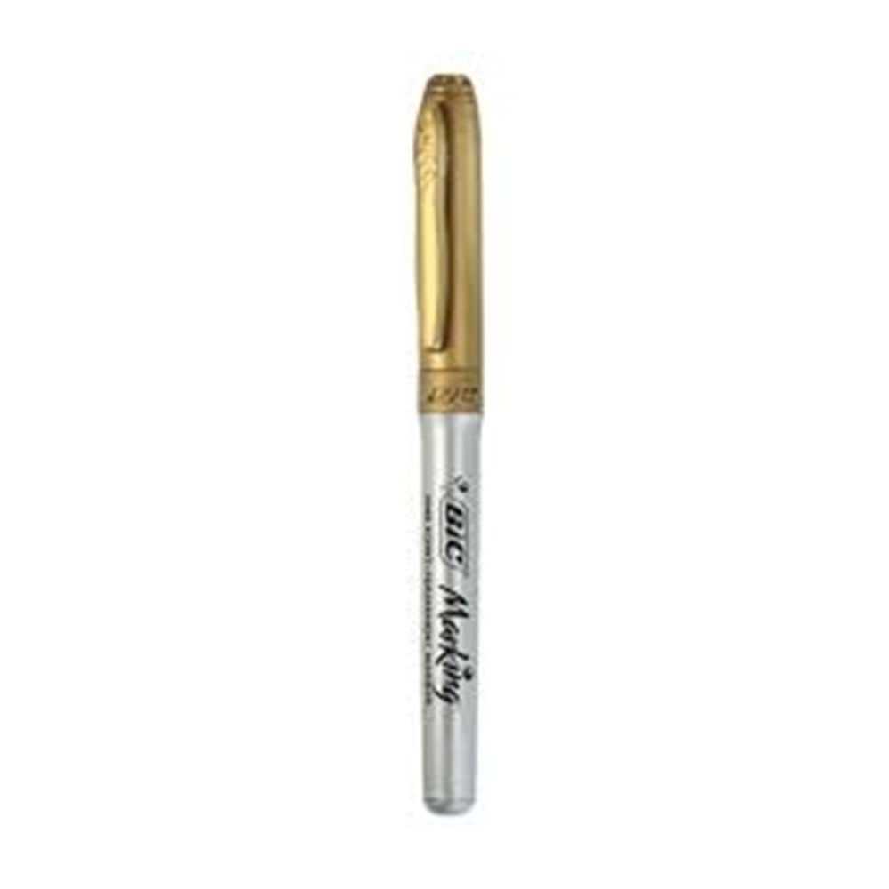 BIC | PERMANENT MARKÖR YUVARLAK UÇLU - ALTIN
