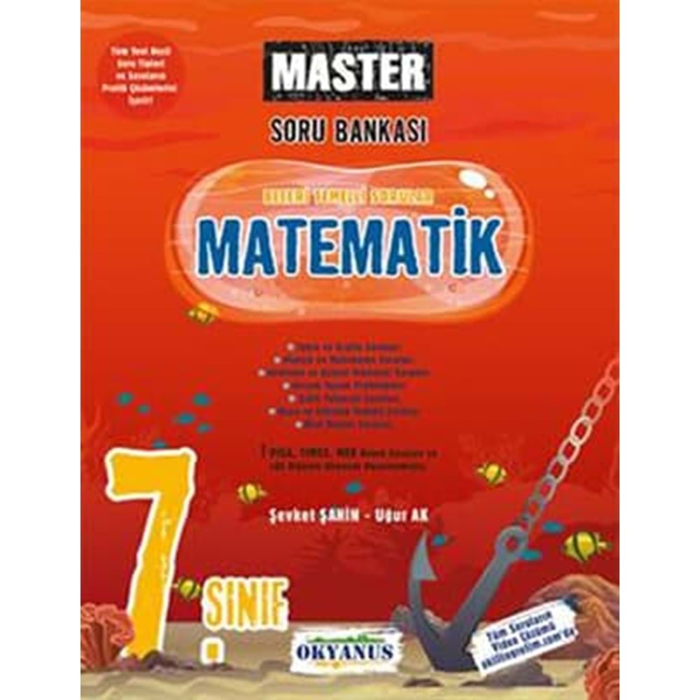 OKYANUS | 7. SINIF MASTER MATEMATİK SORU BANKASI - 2022
