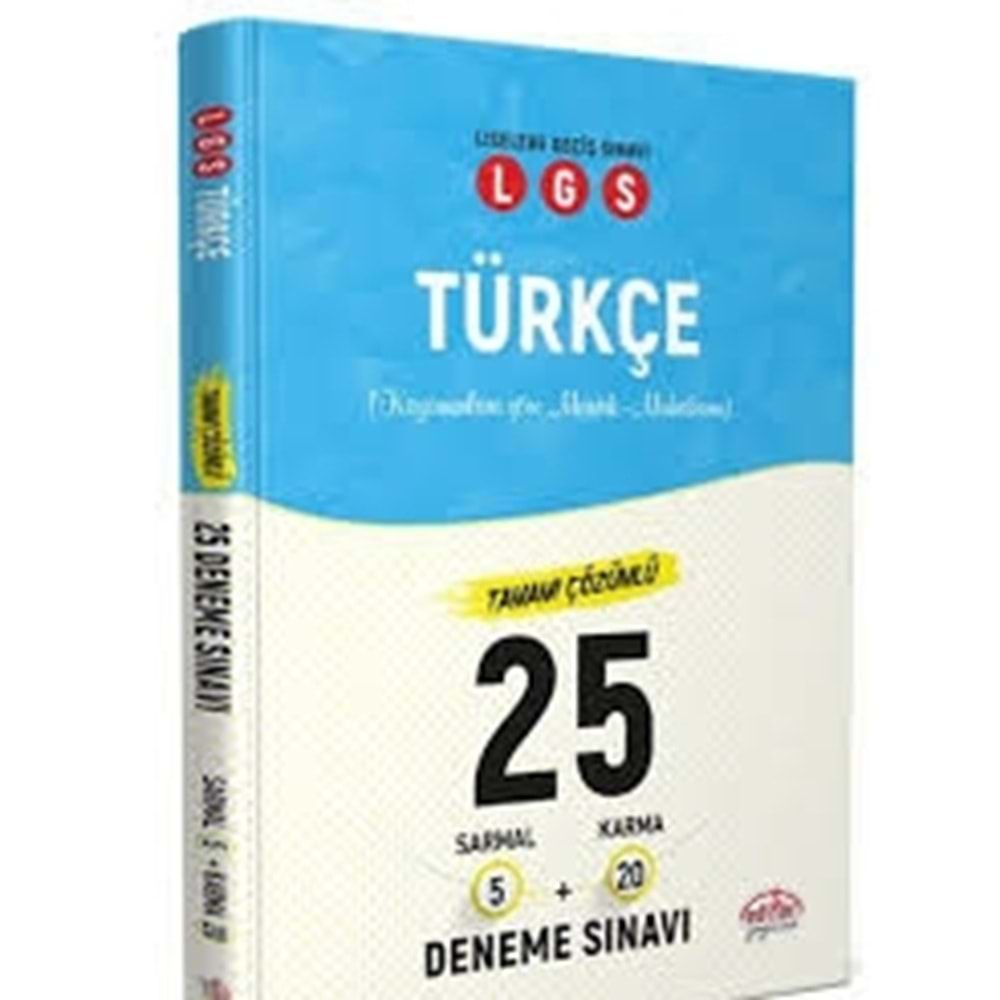 EDİTÖR | LGS TÜRKÇE 25 BRANŞ DENEMESİ NASIL ÇÖZÜLÜR - 2022