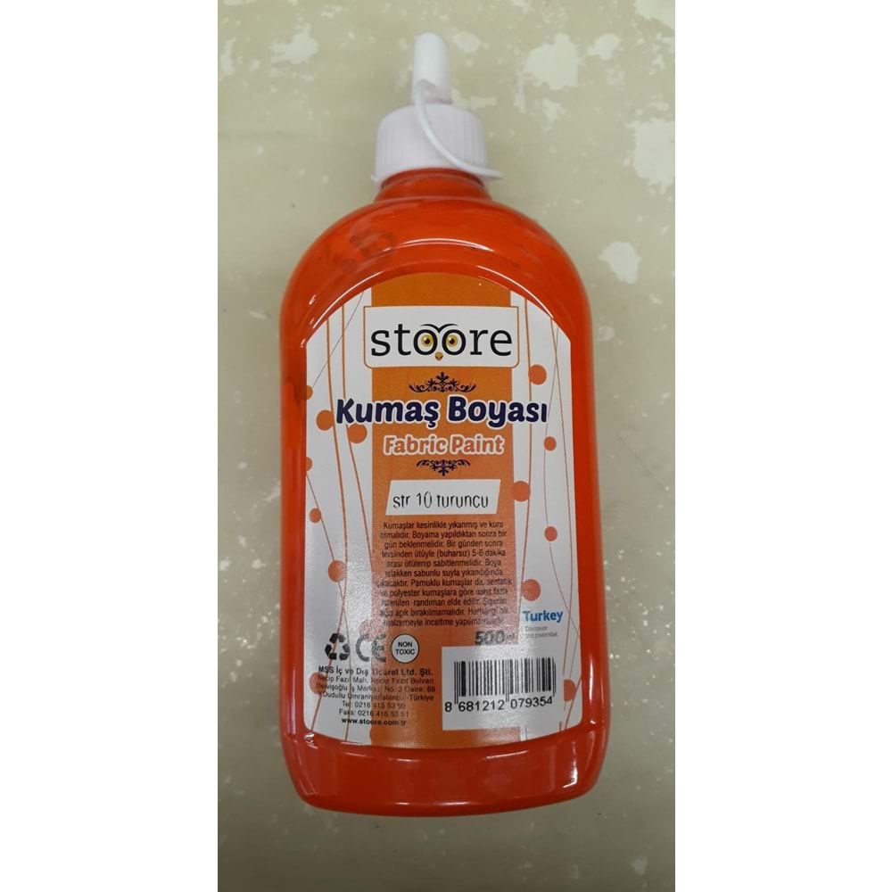 STOORE | KUMAŞ BOYASI 500 ML TURUNCU