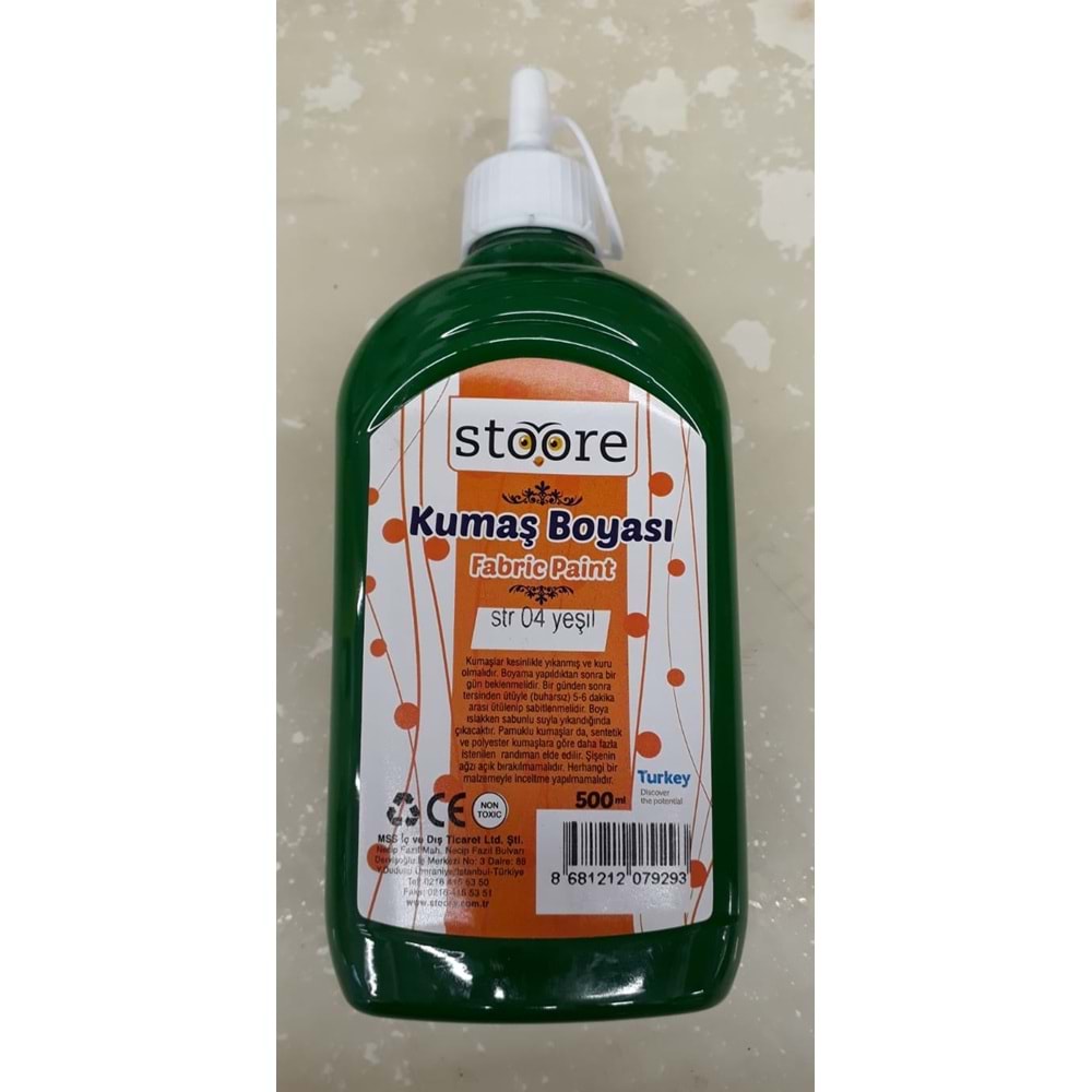 STOORE | KUMAŞ BOYASI 500 ML YEŞİL