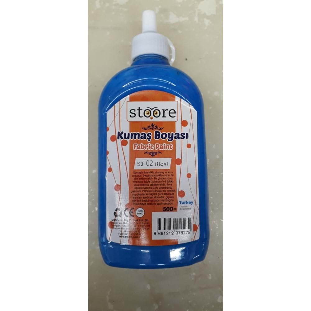 STOORE | KUMAŞ BOYASI 500 ML MAVİ