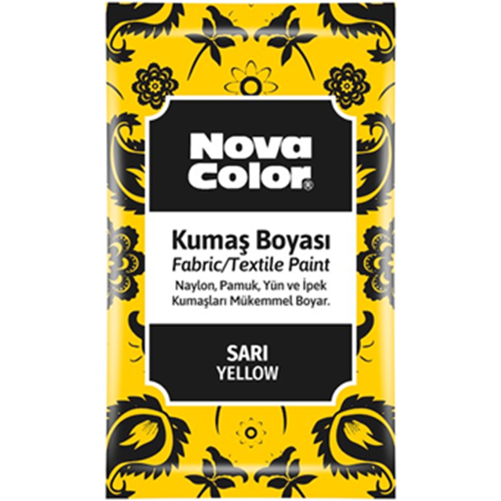 NOVACOLOR | KUMAS BOYASİ TOZ SARİ 12 GR - NC-900