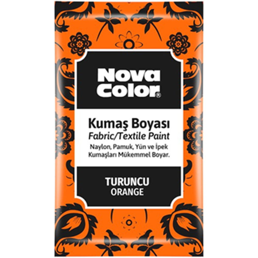 NOVACOLOR | KUMAS BOYASİ TOZ TURUNCU 12 GR - NC-906