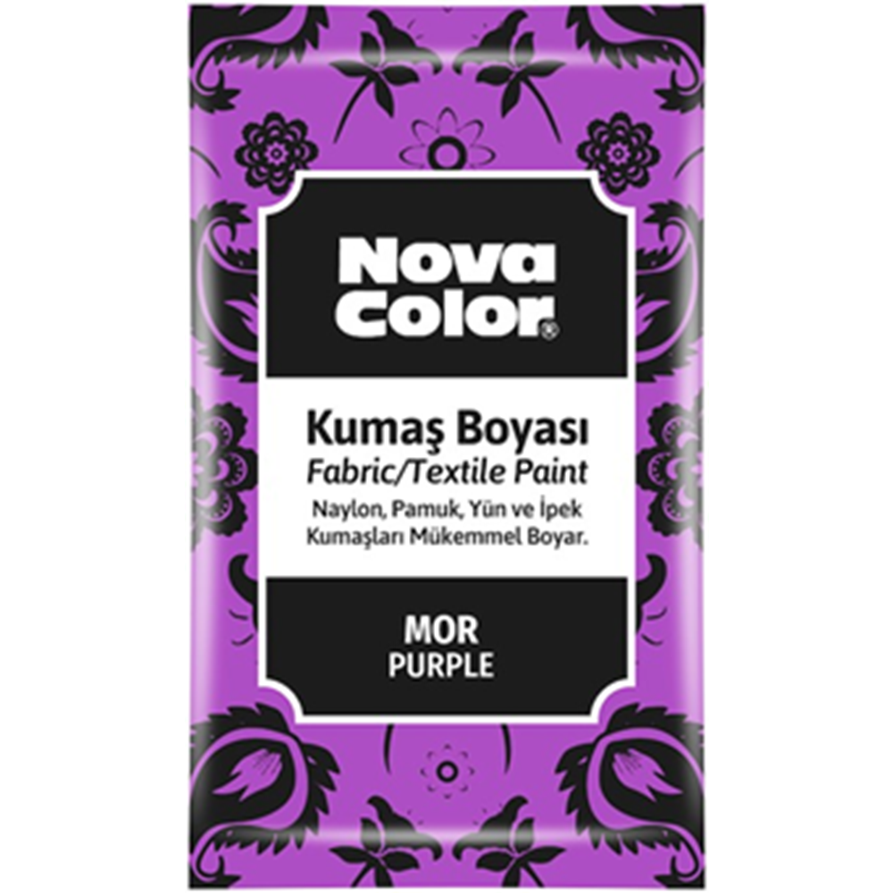 NOVACOLOR | KUMAS BOYASİ TOZ MOR 12 GR - NC-907