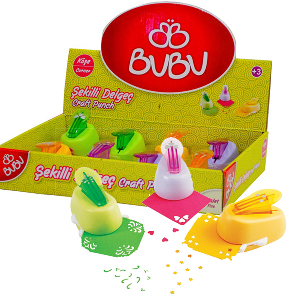 BUBU | ŞEKİLLİ KÖŞE DELGEÇ ORTA BOY