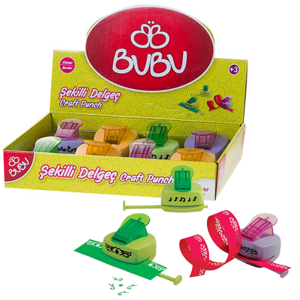 BUBU | ŞEKİLLİ KENAR DELGEÇ ORTA BOY