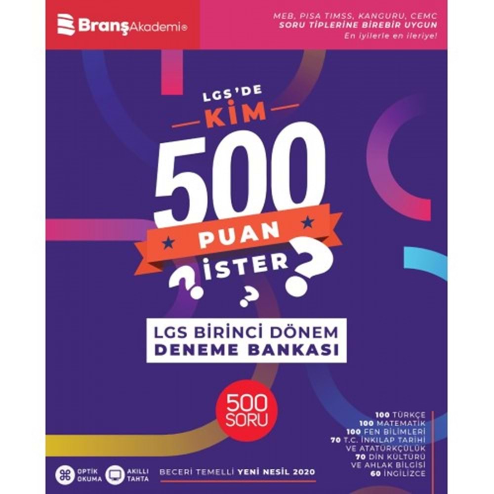 BRANŞ | 8. SINIF LGS DE KİM 500 PUAN İSTER - İLK DÖNEM-2021