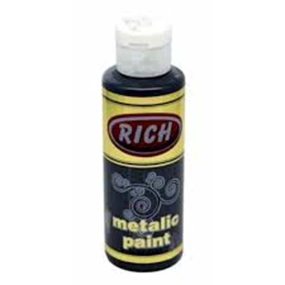 RİCH | METALİK BOYA 120 CC SİYAH - MET-120-0770