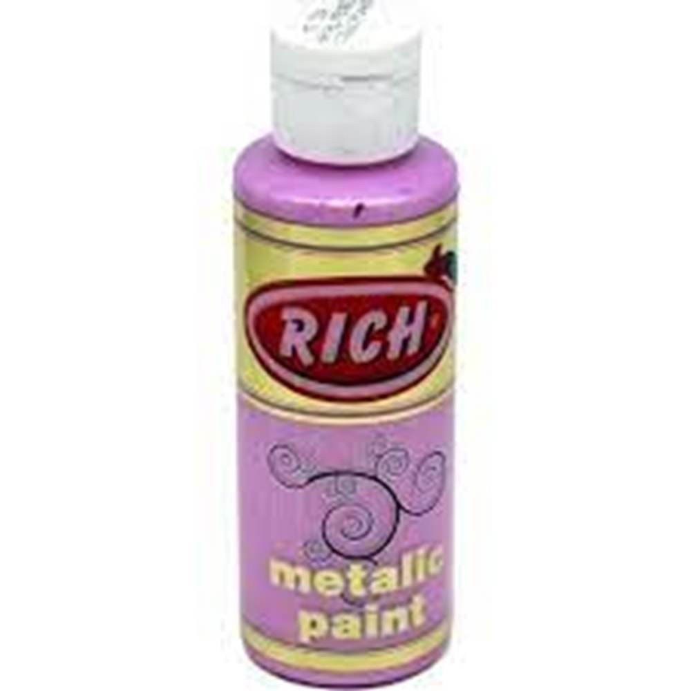RİCH | METALİK AKRİLİK BOYA 130 cc 784 HAYAL PEMBE