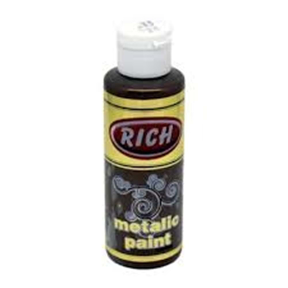 RİCH | METALİK AKRİLİK BOYA 130 cc 864 ANTİK KAHVE