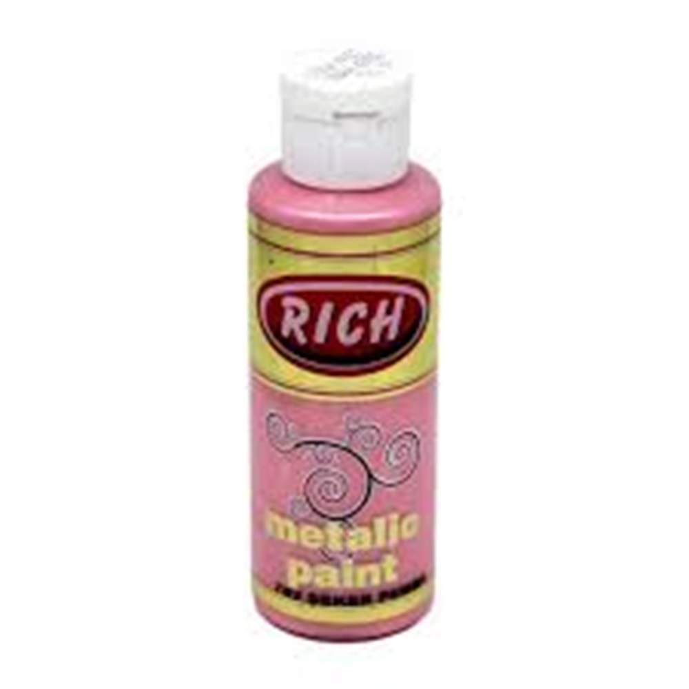 RİCH | METALİK AKRİLİK BOYA 130 cc 782 ŞEKER PEMBE