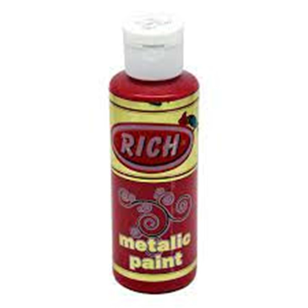 RİCH | METALİK BOYA 120 CC KIRMIZI - MET-120-0746