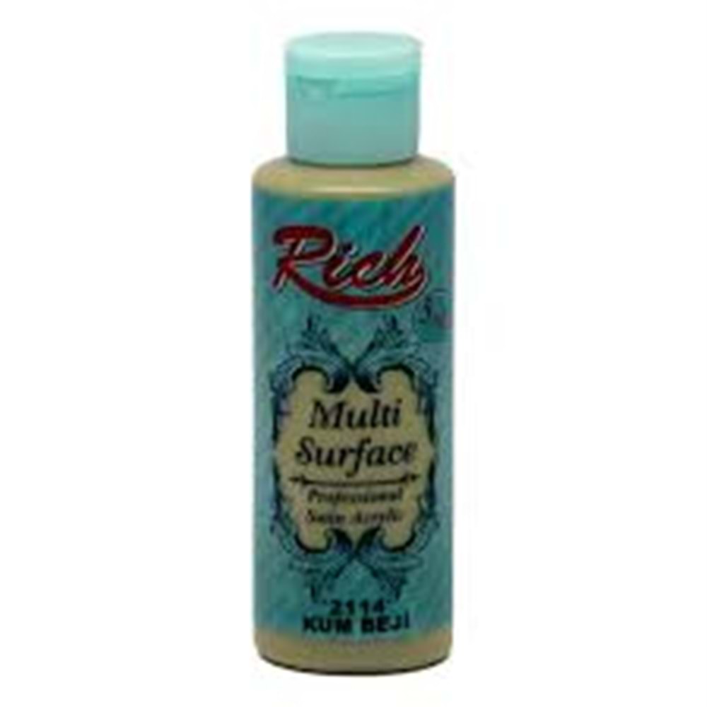 RİCH | MULTİSURFACE AKRİLİK BOYA 120 cc 2114 KUM BEJİ