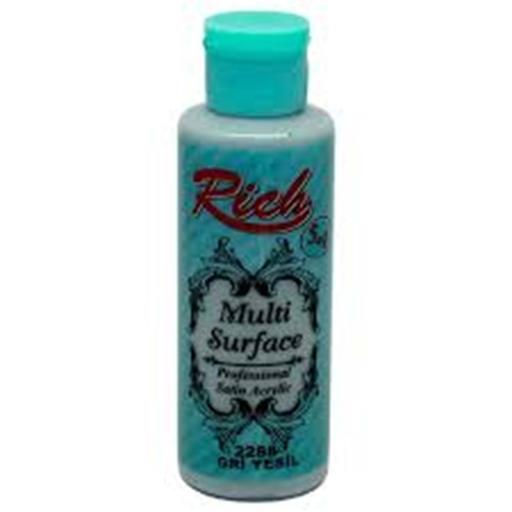 RİCH | MULTİSURFACE AKRİLİK BOYA 120 cc 2288 GRİ YEŞİL