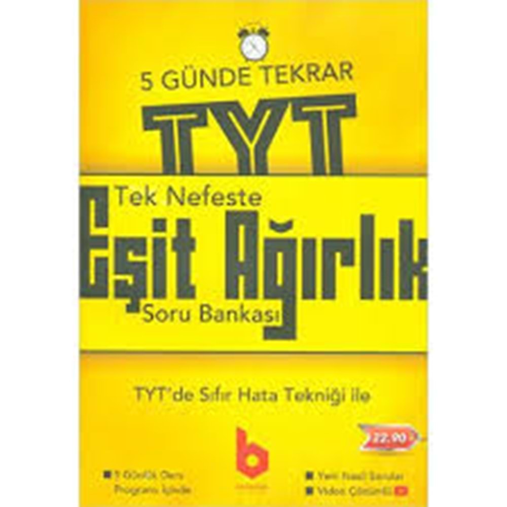 BASAMAK | Tek Nefeste TYT Tekrar EŞİT AĞIRLIK SORU BANKASI - 2022