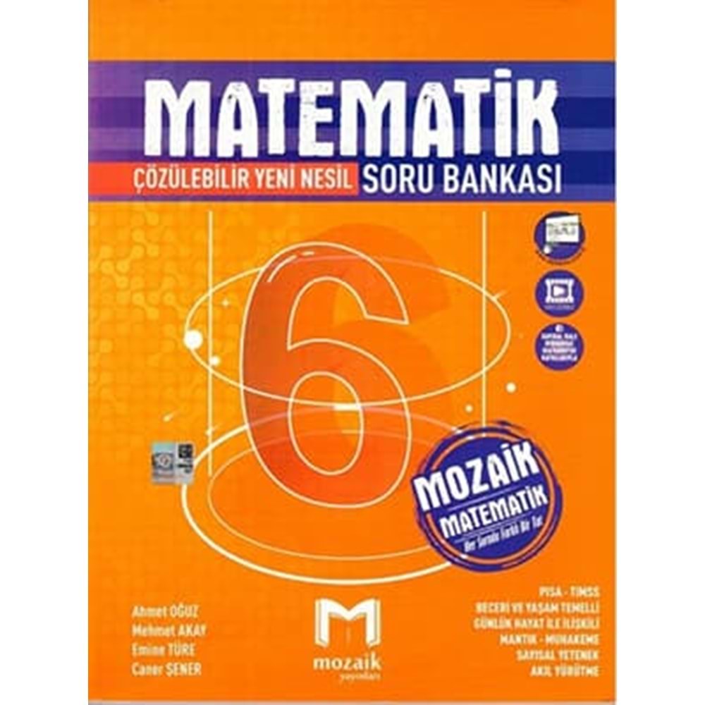 MOZAİK | 6.SINIF MATEMATİK SORU BANKASI - 2024