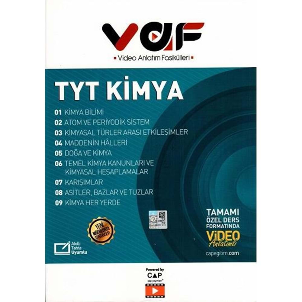 VAF | TYT FASİKÜL KİMYA - 2024