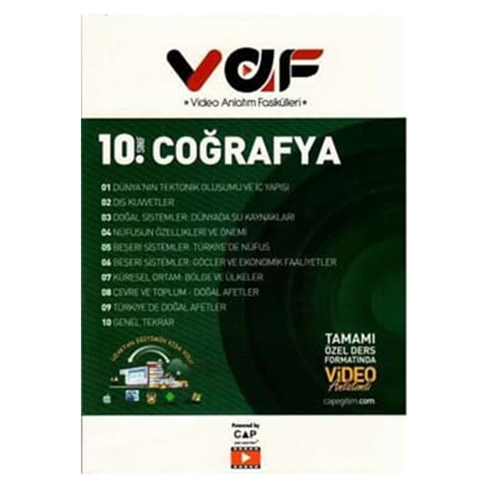 VAF | 10.SINIF FASİKÜL COĞRAFYA - 2024