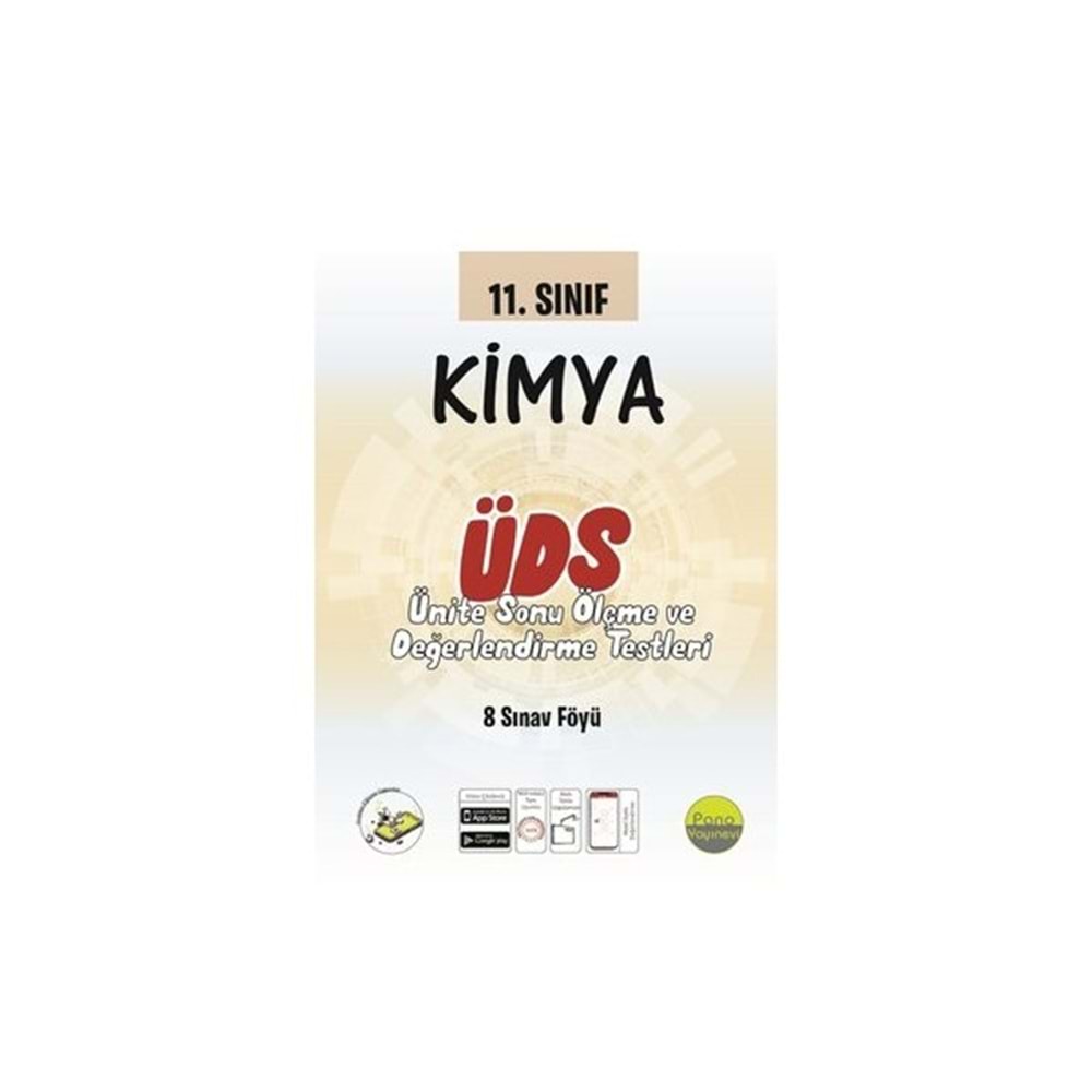 DELTA | 11. SINIF KIMYA ÜNITE DEĞERLENDIRME SINAVI (8 SINAV) - 2024