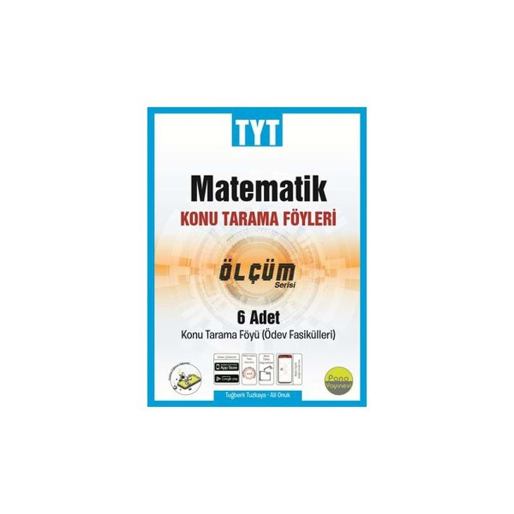 DELTA | TYT MATEMATIK TARAMA FÖYLERI (6 FASIKÜL 6X24 SAYFA) - 2024
