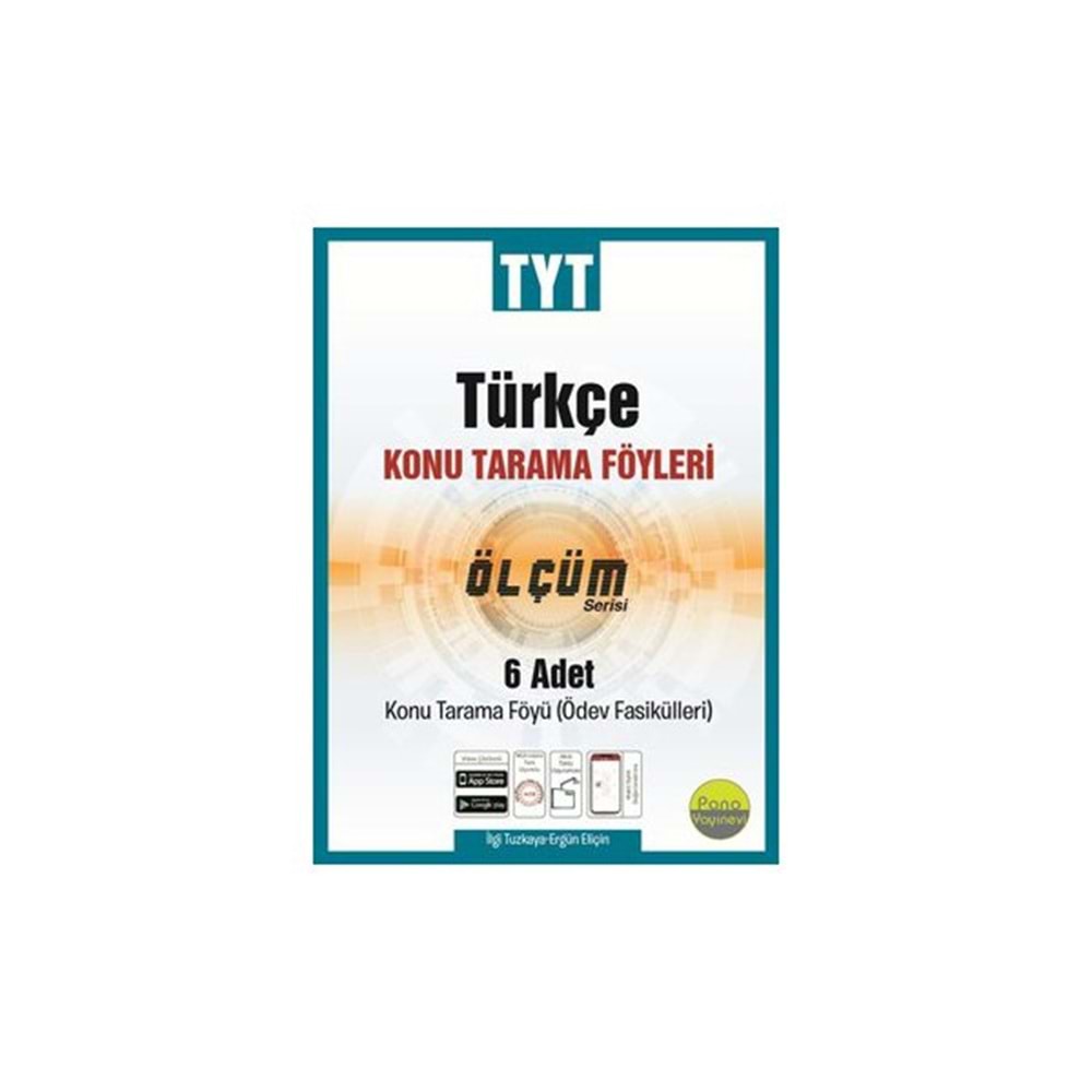 DELTA | TYT TÜRKÇE TARAMA FÖYLERI (6 FASIKÜL 5X24+1X32 SAYFA) - 2024